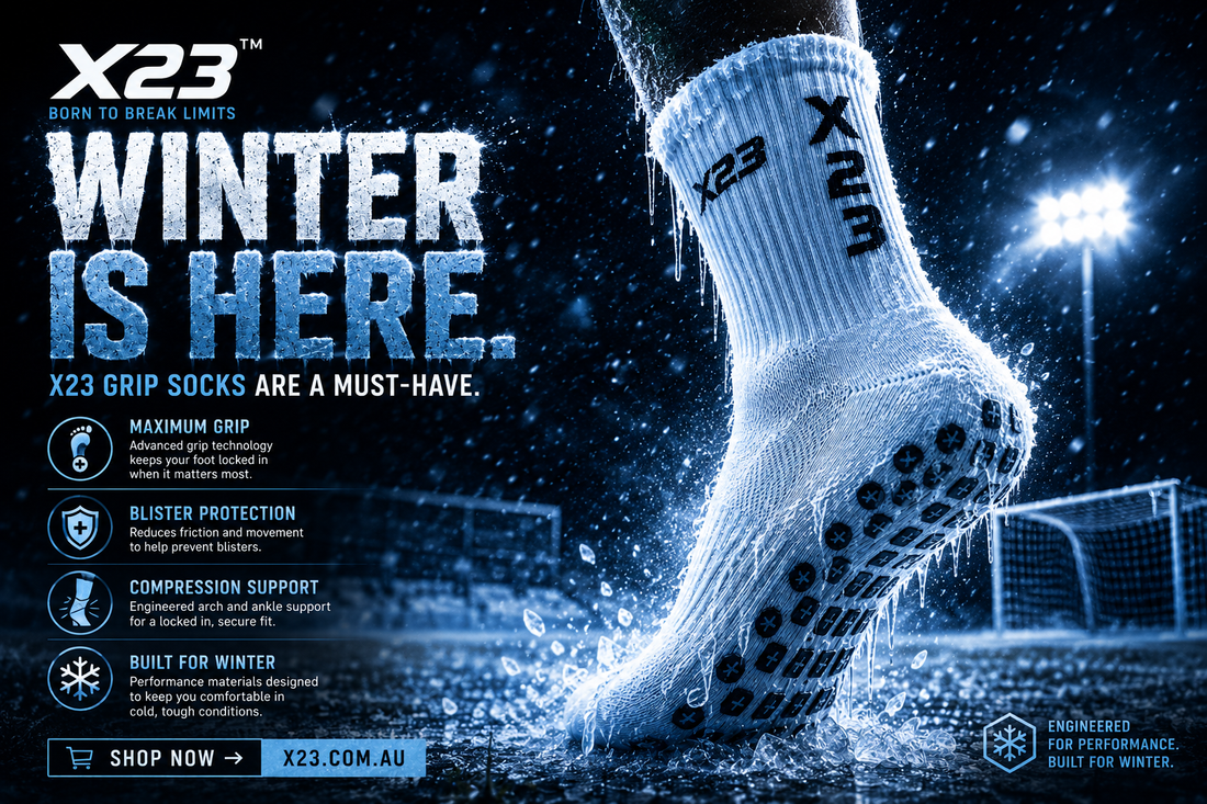 Winter Is Here: Why X23 Grip Socks Are a Must-Have This Football Season
