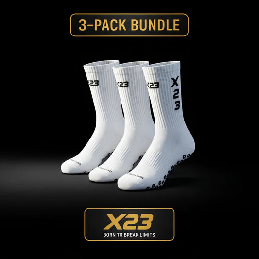 3-Pack White Socks Bundle