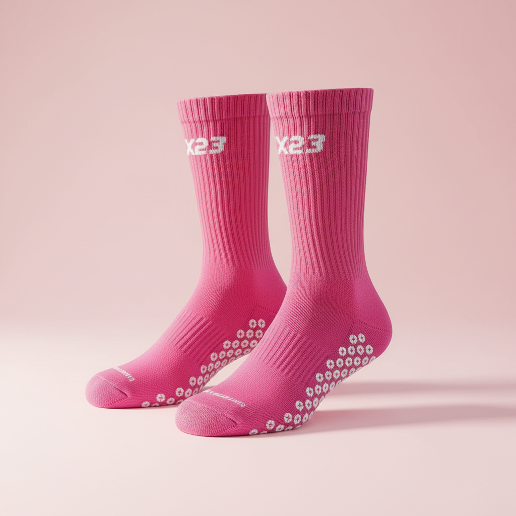 Pink X23 Grip Socks Product Image